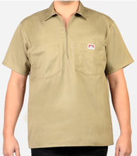 Load image into Gallery viewer, BEN DAVIS SHORT SLEEVE 1/2 ZIPPER SOLID SHIRTS
