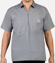 Load image into Gallery viewer, BEN DAVIS SHORT SLEEVE 1/2 ZIPPER SOLID SHIRTS
