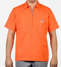 Load image into Gallery viewer, BEN DAVIS SHORT SLEEVE 1/2 ZIPPER SOLID SHIRTS
