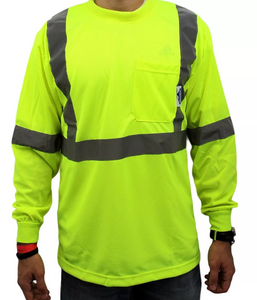 True Crest High Visibility Safety Long Sleeve Shirt